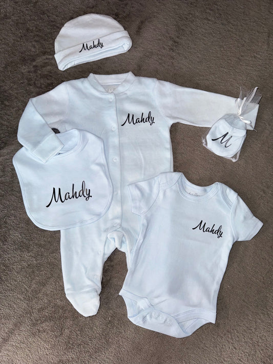 Ensemble bébé velours 5 Pièces