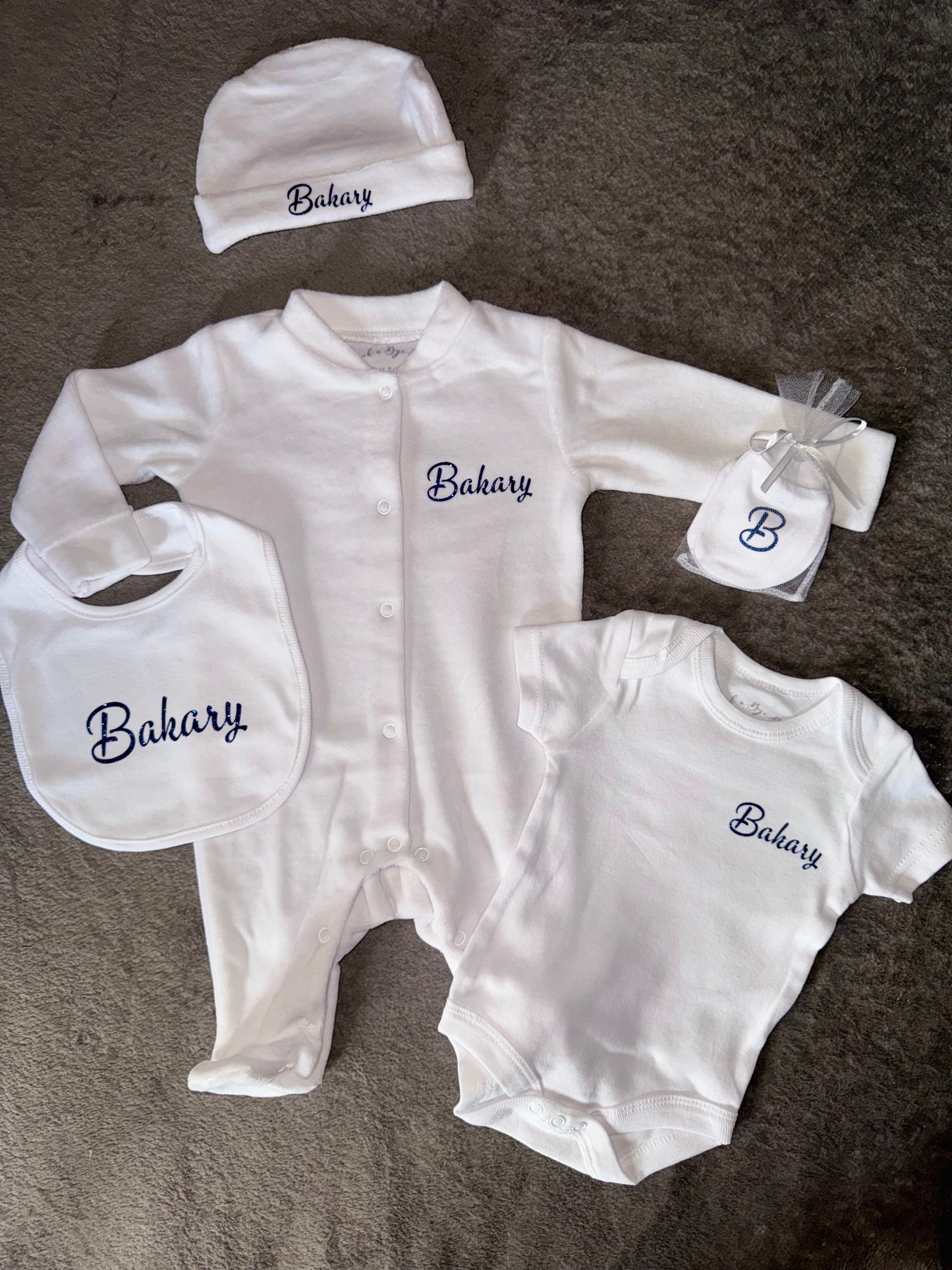 Ensemble bébé velours 5 Pièces